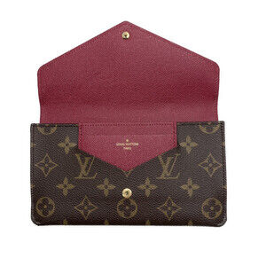 Louis Vuitton Monogram Portefeuille Wallet Jeanne Fuchsia Pink Long